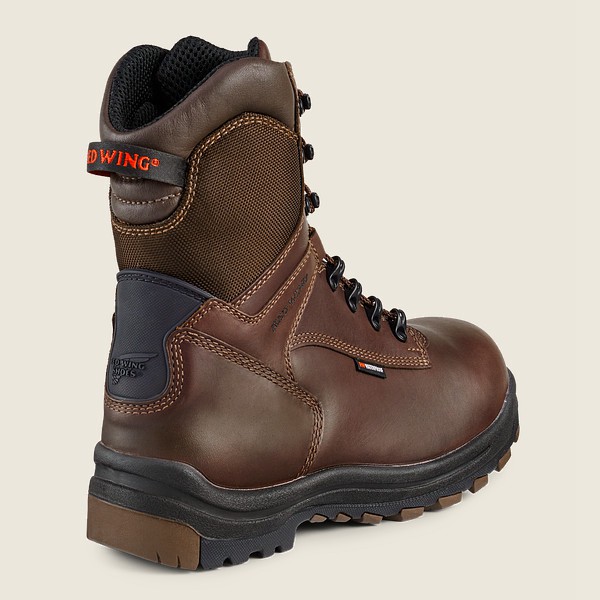 Mens Red Wing King Toe® - 8-inch Insulated Waterproof Csa Toe - Safety Boots Black/Brown - WDY516209